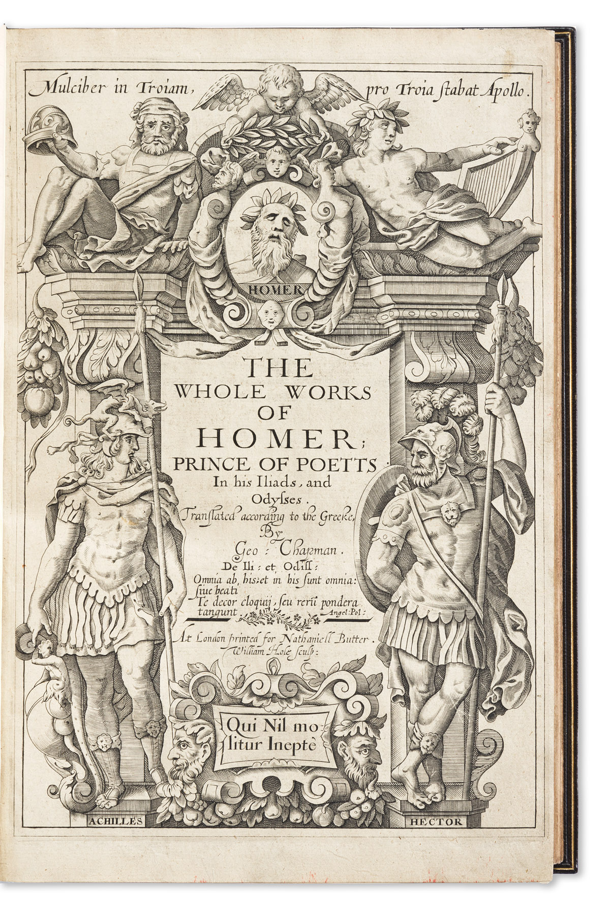 Homer. trans George Chapman The Whole Works of Homer; Prince of Poetts in his Iliads, and Odysses. Translated according to the Greeke.